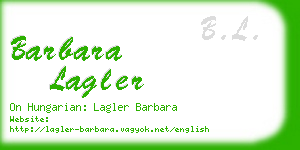 barbara lagler business card